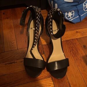Marciano Black and Silver Heels